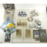 A selection of Victorian and later photographs to include a 19th century albumen photograph of a