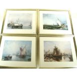 A set of four marine prints after Koekkoek