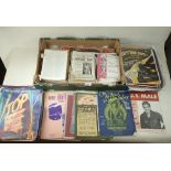 A group of theatre programmes etc plus a group of vintage and older magazines including 1927 Vogue