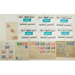 Box of all world postal covers and unused air letter sheets in folders incl scarcer Forces postal