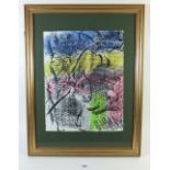 Marc Chagall Lithograph Siecle No 34 1970, estimated edition of 3000. Mourlot Imprimeur, Paris, 29cm