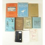 A collection of bird and gardening books, prayer missal etc