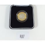 A Royal Mint Issue silver proof Piedfort coin - UK £2 2001 The Atlantic Marconi 1901 Wireless - in