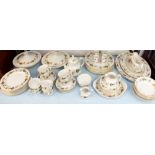 A Royal Doulton Larchmont sixty six piece dinner service consists of eight of each: egg cups, dinner
