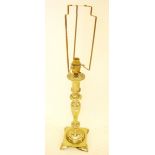 A brass table lamp - 48cm