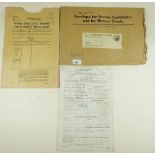 WW2 service documents for Dick Albert Godwin of the Royal Navy. Served on various ships during WW2.