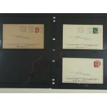 Good, clean 1936 KEVIII 1/2d, 1d and 1 1/2d definitives on display FDC for specific-to-value dates