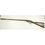 A double barrel shotgun by Edwin Ladmore of Hereford - action missing