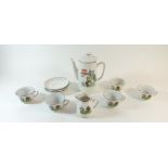 A Tom & Jerry child's tea service comprising teapot, four cups, three saucers, milk jug and sugar