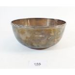 A silver bowl 17cm diameter - 294g - Sheffield 1900