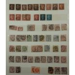 GB stamp album of mainly QV to QEII defin/commem, mint and used. Incl Penny Black (one margin),