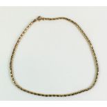 A 9 carat gold fancy link chain, 6g