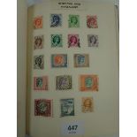 Black 'Kent' stamp album of British Empire and Commonwealth African countries, incl South Africa,