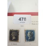 Two Stanley Gibbons GB purposed albums, one of mint and one of used defin/commem, official,