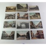 Postcards - Warwickshire topography including Ox Roast at Stratford Mop fair, street scenes at