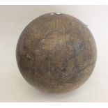 An antique terrestrial globe