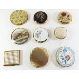 A selection of vintage compacts including Stratton.