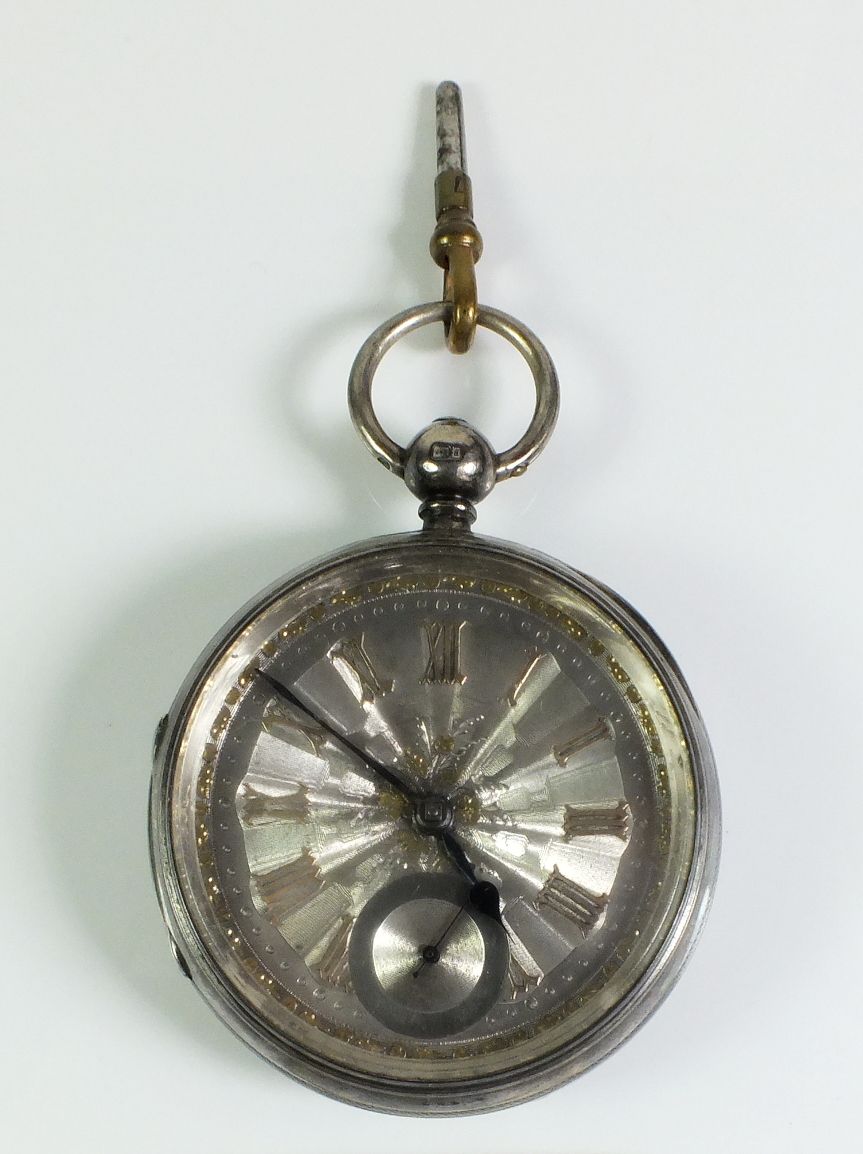 A Victorian silver pocket watch by A Michelson