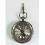 A Victorian silver pocket watch by A Michelson
