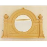 A Victorian cast iron framed mirror in architectural style, with Reg. No.