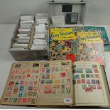 Boxed 'All World' stamp collection of defin/commem, mostly used in 6 albums, 2 stockbooks on loose