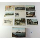 Postcards - Foreign, miscellaneous of older including farming scenes, railway related (a. 100+)