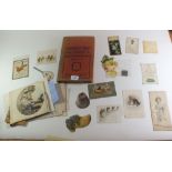 A collection of Victorian and early 20thC ephemera including Christmas cards, Kellys directory of