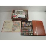 GB and all world defin and commem stamps in 5 mixed stockbooks with covers, presentation packs,