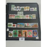 A large black stockbook of British Commonwealth stamps, large scope of countries