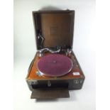 A Sonata portable gramophone