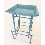 An unusual vintage tray top/trolley table in Aesthetic or modernist style - on slender supports with