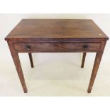 A Georgian mahogany side table