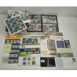 Assortment of GB QEII mint and used defin and commem, mint and used, as sheet, in stockbook,