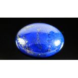 A lapis lazuli cabochon cut stone, 13cts