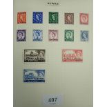 Red 'Kent' stamp album of mainly British Empire and Commonwealth mint and used defin, commem and