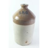 A WW1 period stoneware 'SRD' rum ration jar