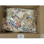 A box of Canada stamps on paper, 1/2lb net weight