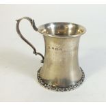 A silver christening mug, Birmingham 1912, 84g