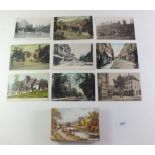 Staffordshire Postcards - Topo including scenes at Burton, Lichfield, Wolverhampton, Kinver,