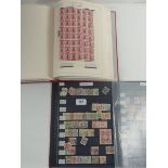 Collection of African Br Empire/Commonwealth stamps in album, stockbook and on pages in box file, QV