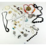 A box of costume jewellery