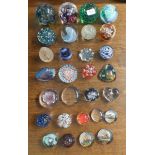 A collection of twenty nine paperweights