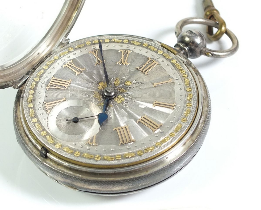 A Victorian silver pocket watch by A Michelson - Image 3 of 3