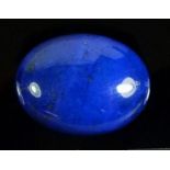 A lapis lazuli cabochon cut stone, 14.5cts