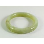 A single hoop jade bangle