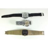 A vintage 1950?s Pallas mechanical wristwatch, a gents mechanical bracelet watch and another gents