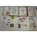 Box of 5 albums containing mostly GB and Channel Island stamps and covers, QV on.