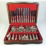 A canteen of silver plated and stainless steel cutlery by Slack and Barlow