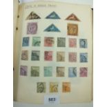 Old time collection in 3 volumes of British Empire stamps, QV-KGVI, with much earlier material