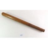 A late Victorian mahogany truncheon